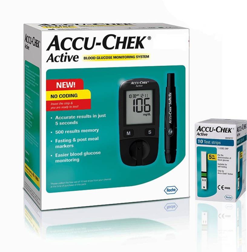 Accu-Chek Active Glucometer (Blood Glucose Monitoring System)