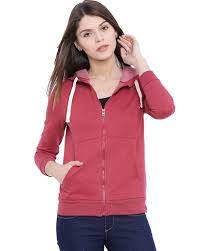 Campus Sutra  Cotton Jacket for Women (Hooded, Zipper closure, Light Winters, Light summers and Gym wear)