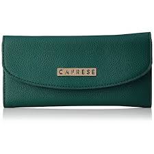 Caprese  WTMIAMDAQU Mia Women Wallet (Emerald colour purse, Faux leather material, 9x19x1.5cm (HxLxW))