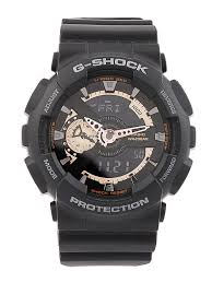 Casio  G-Shock Analog-Digital Watch for Men GA-110RG-1ADR (G397) (Black Dial, Quartz movement, 55mm case dia, Water resistant 200 Meters, Tang Buckle, Plastic Band)