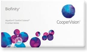 CooperVision  Biofinity Pack of 6 Contact Lens (Monthly disposable silicon hydrogel lens, Soft and flexible lens)