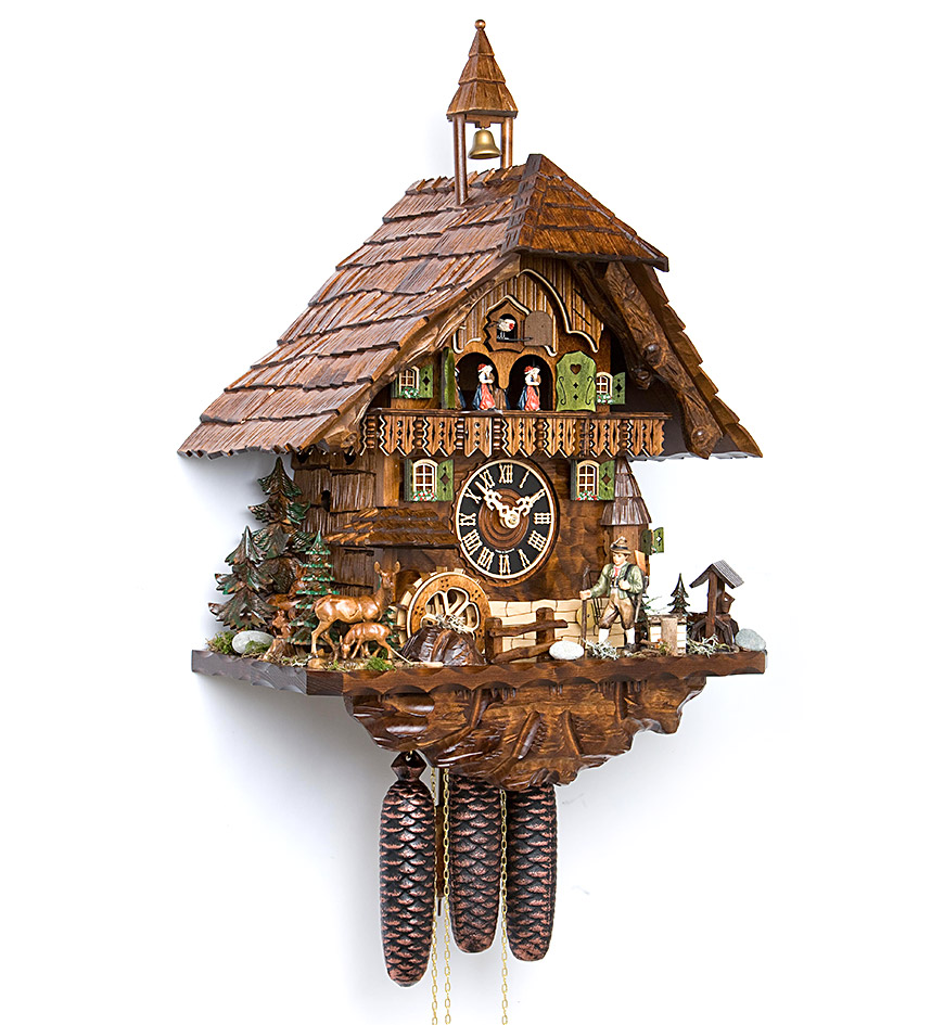 MyGermanStore Wood Cuckoo Clock (German Quartz Clock)