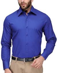 FabTag Regular Fit Solid Casual Shirt for Men  (Cotton Fabric, Full Sleeve, Collared neck, Button closure, Machine Wash)