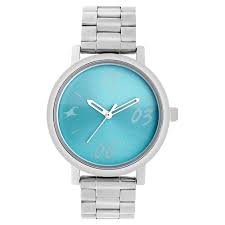Fastrack  Analog Blue Dial Watch NM6078SM03  (For Women, 41 mm dia, Quartz movement, Stainless Steel Strap)