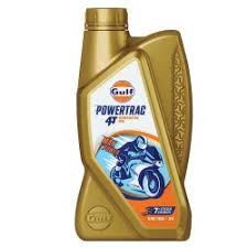 Gulf Powertrac 4T SAE 10W-30 Engine Oil  (1 Litre, Synthetic Four Stroke Engine Oil for Motorcycles, Anti-wear property, Controlled frictional property)