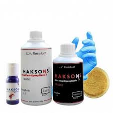 Haksons  High Gloss Epoxy Resin and Hardener  (300 ml, DIY and Art Starter Kit)