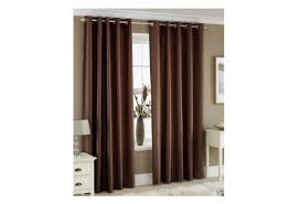 Homefab India Royal Silky Coffee Window Curtains HF043 (Set of 2 pieces, Size 6 x 4 ft, 100 % Polyester Fabric, for 6 ft Window, Machine wash)