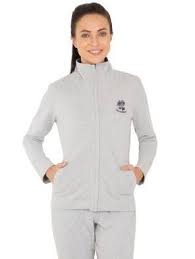 Jockey Women's Full Sleeves Jacket (96% Cotton and 4% spandex, Zip fly with button closure)