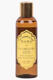 Kama Ayurveda Madhuvanti Calming Body Oil  (100 ml, With Pure Essential Oils from Palmarosa (Geranium), Ylang Ylang and Lavender, Natural, Light and quick absorbing  )