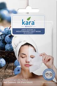 Kara Anti Ageing and Moisturising Face Mask (Pack of 10 face masks, helps in reducing skin wrinkles, fine lines, and spots.)