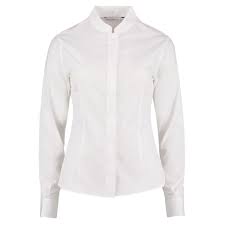 Keiraa Formal Mandarin Collar Shirt for Women (Slim Fit, Full Sleeve, 80% Crepe, 20% Silk material, Classic Fit)