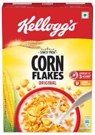 Kelloggs  Original Corn Flakes Breakfast Cereal (875gms Pack, No added preservatives, it is naturally cholesterol free and contains only 1% FAT)