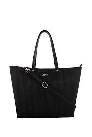 Lavie Bigwig Women's Tote Bag (Anushka Collection Hand Bag, Black colour, 30x45x14cm(HxLxW))