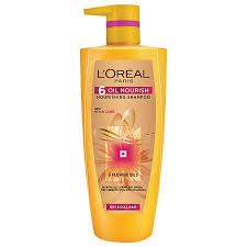 Loreal Paris 6 Flower Oil Nourish Shampoo (1 Litre capacity, Provide Nourishment to Hair making it soft, shiny, thick, strong, smooth and manageable)