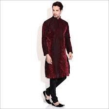 Manyavar Full Sleeves Kurta For Men (Cotton Material, Ready to Wear, Knee-Long, Collar Neck, Machine Wash )