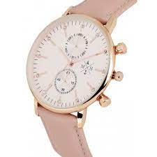 Mast And Harbour Unisex Analogue Watch Peach Colour  (Quartz Movement, 40 mm Case Diameter, 20 mm Synthetic band, Water Resistance, No Warranty)