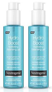 Neutrogena Hydro Boost Cleansing Hydrating Gel (170 grams, unisex, free of soaps, oils, and parabens, dermatologist-recommended brand)