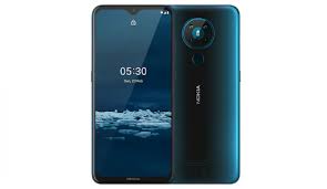 Nokia 5.3 Smartphone (Android One series, 6.55 Inch Screen, 6 GB RAM, 64 GB Storage, Quad camera, 8MP rear, 13MP front camera, 4000 mAh Battery)