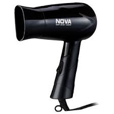 Nova NHP 8100 Foldable Hair Dryer  (1200 Watts, Hot and Cold blower, 2 Speed heat setting, Over-heating protection, In-Built concentrator, 1.2M Cord Length)