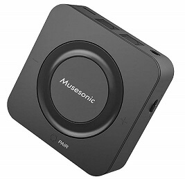 Musesonic Bluetooth 5.0 Transmitter and Receiver (with 3.5mm Aux RCA Wireless Audio Adapter for TV/Home Stereo System & Speakers)