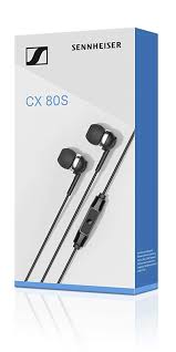 Sennheiser CX 80s Wired Earphone (With Mic, In-Ear, Without Noise Cancellation, 3 ear tip sizes for excellent fit, Balanced Sennheiser sound )