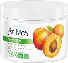 St. Ives Fresh Skin Apricot Scrub (283 grams, 100% natural exfoliants, Oil Free, Dermatologist Tested)