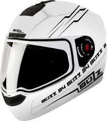 Steelbird Buzz Full Face Helmet SBA-1 Buzz  (Italian Design, Reflective Graphics Helmet, Breathable Padding, Neck Protector, High Impact ABS Material Shell, Quick Release Micro Metric Buckle)