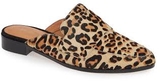 TRASE  Sandals for Women Selby 47-014 (Leopard skin pattern with heel, Synthetic material, Slip-On, Medium width)