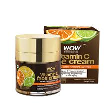 WOW Skin Science Vitamin C Face Cream for Men and Women (50 ml, Oil Free, Quick Absorbing, For All Skin Types, No Parabens, Silicones, Color, Mineral Oil & Synthetic Fragrance)