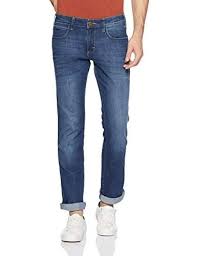 Wrangler Slim Fit Jeans for Men (Blue colour, Cotton material, Machine wash)