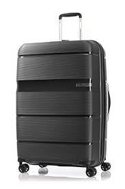 American Tourister Polypropylene 55 cms Black Hardsided Cabin Luggage GH1 (Wear resistant, 32 liters capacity, 2.3 Kg weight, Size 37cms x 23 cms x 55 cms (LxWxH), TSA lock)