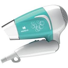 Havells  Foldable Hair Dryer HD3151  (Turquoise Colour, 1600 Watts power, 3 temperature setting, hot, warm and cool, )